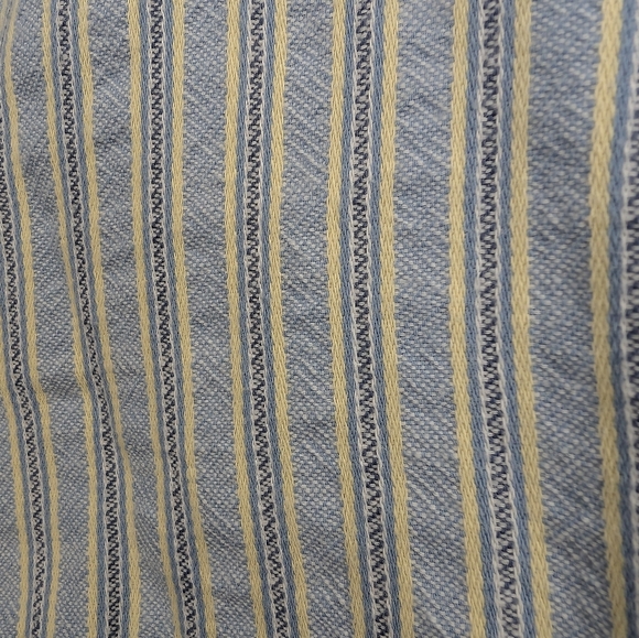 LOFT Women's Size 12 100% Cotton Blue Yellow Striped Riviera Short - Picture 6 of 10